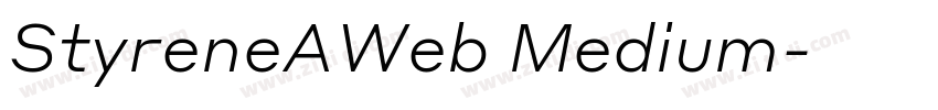 StyreneAWeb Medium字体转换